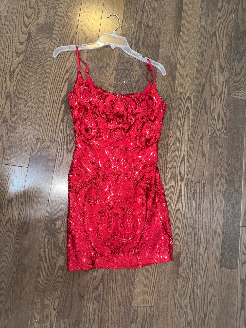 Gorgeous Red Shimmer hoco Mini Dress | Windsor